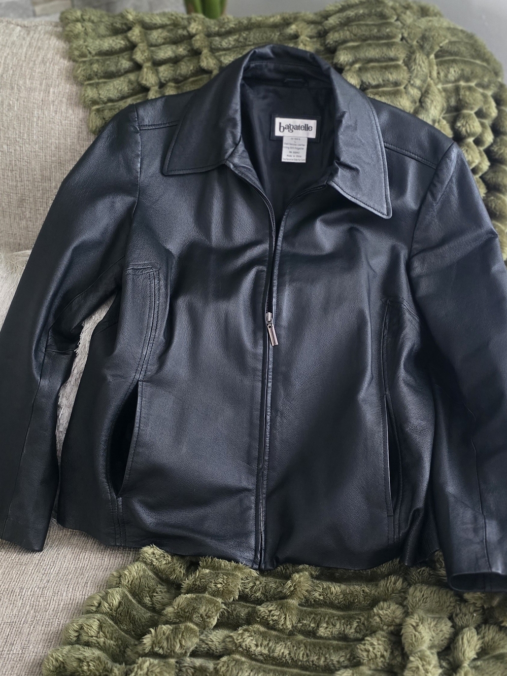Vintage 90's Women Leather Jacket